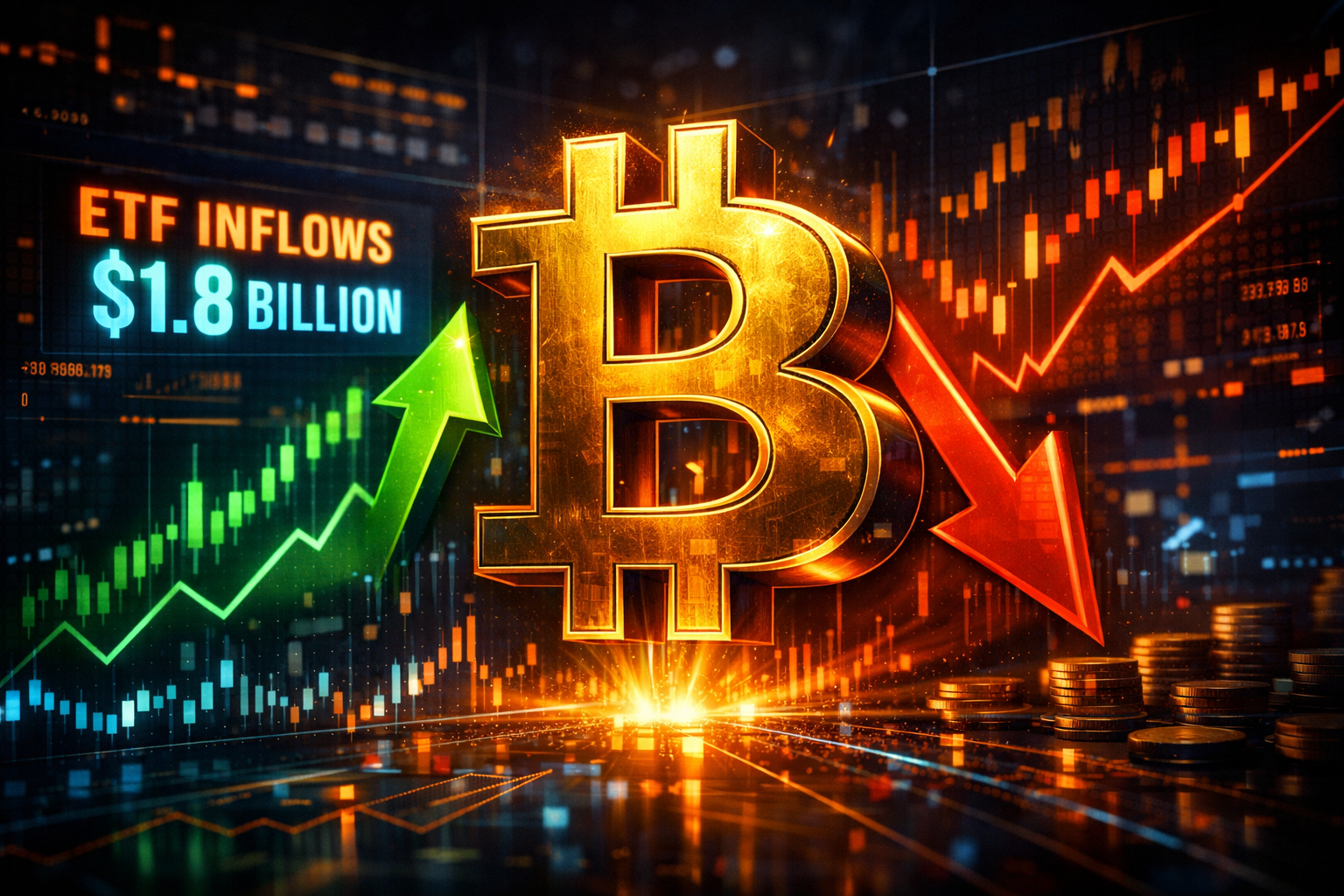 Mengapa Harga Bitcoin Tidak Bergerak Meski ETF Tercatat $1.8 Bilion?
